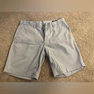 Baby blue polo shorts. Men’s